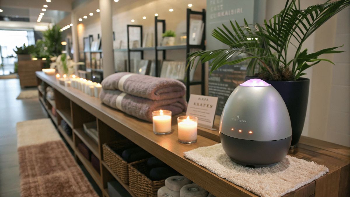 Wellness center using premium nebulizer diffuser for therapy