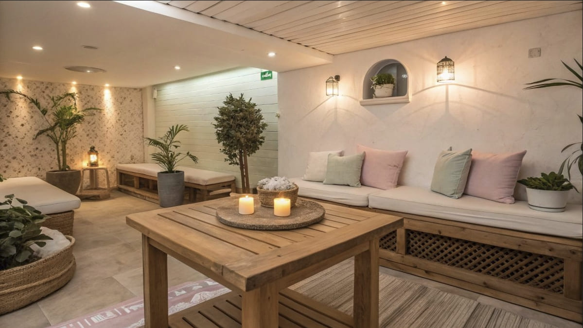 Handcrafted nebulizer diffuser in luxury wellness center