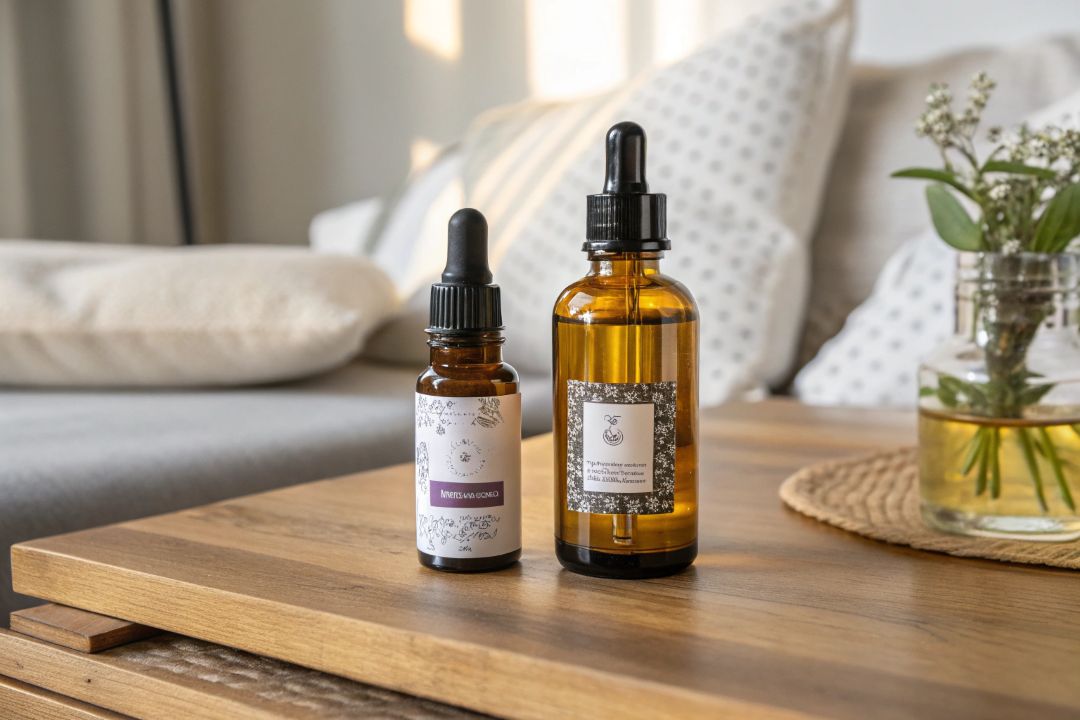 Comparison of essential oils and fragrance oils in aromatherapy safety