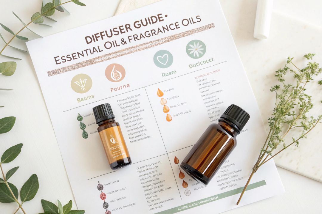 Comparing essential oils and fragrance oils for aromatherapy diffusers