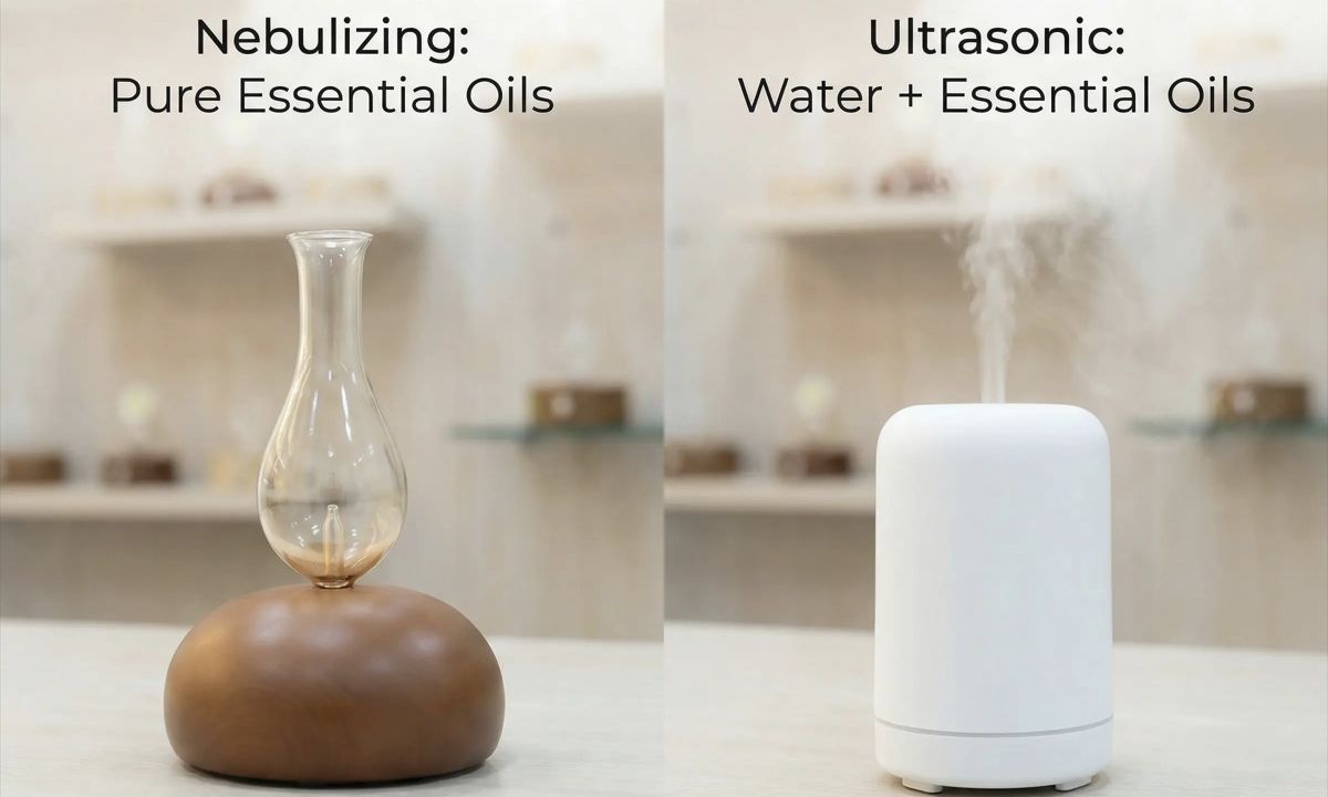 Essential oils compatibility comparison for nebulizing and ultrasonic diffusers