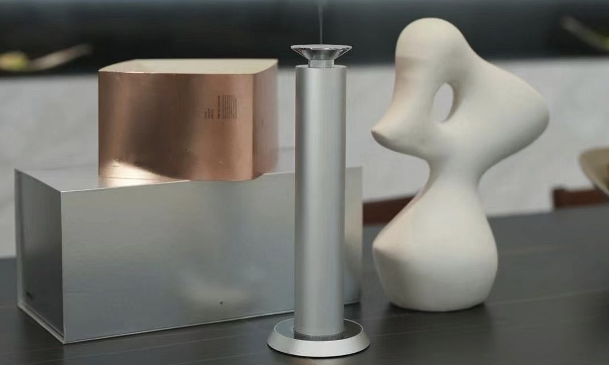 Nebulizing diffuser for hotel lobby scent branding